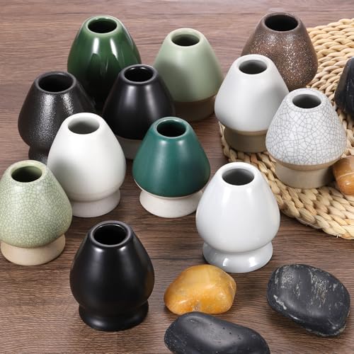 Ceramic Chasen Stand 73mm Matcha Whisk Holder Teas Set Whisks Stand Traditional Matcha Tea Chasen Holder Tea Set Accessories for Tea Tasting