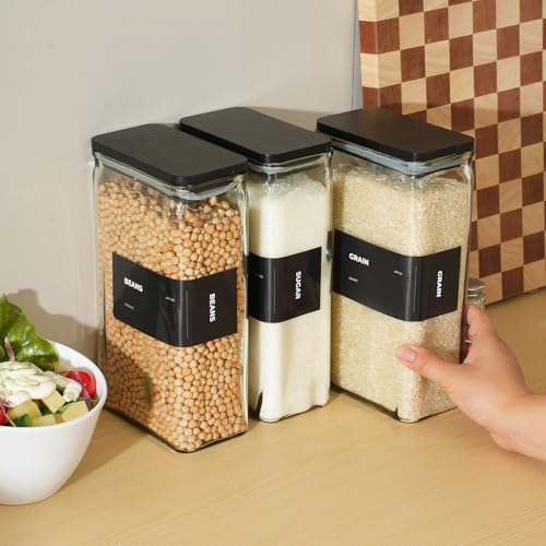 Glass Storage Jars with Bamboo Lid