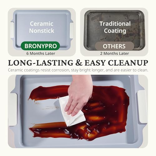 Non Stick Ceramic Baking Sheet Pan Set of 3 (3 Count)