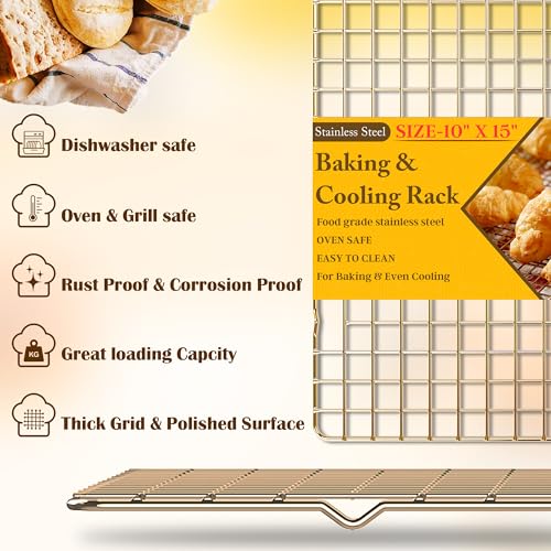 2 Pack Cooling Racks for Cooking and Baking