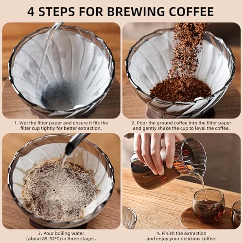 Clear Glass Drip Coffee Maker Set