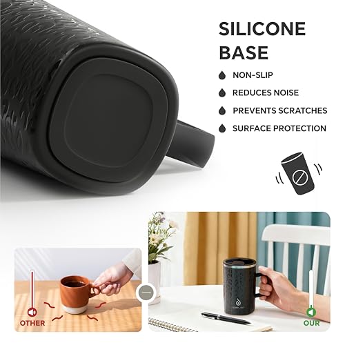 16 oz Insulated Coffee Mug with Lid and Handle