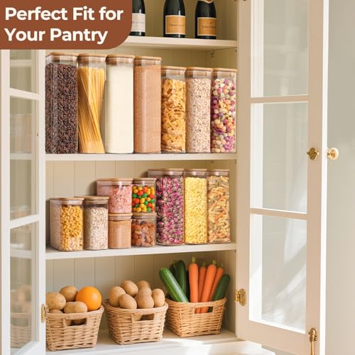 Glass Storage Containers with Lids 1.2 Qt (4 Count)