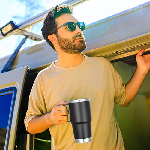 20 oz Tumbler Bulk with Handle Lid and Straw (6 Count)