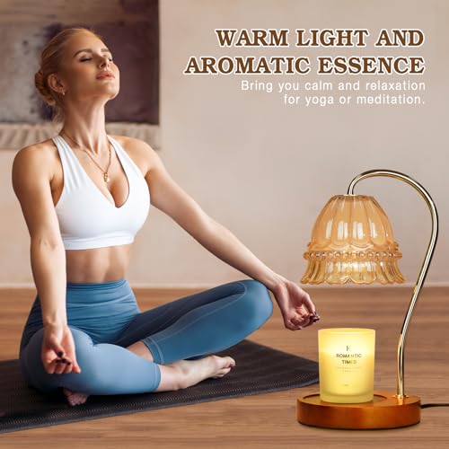 Flower Candle Warmer Lamp with Timer
