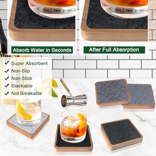 5 Pack Coasters for Drinks Absorbent