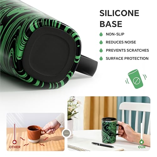16 oz Insulated Coffee Mug with Lid and Handle