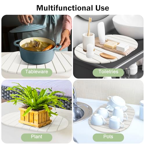 Stone Dish Drying Mat for Kitchen Counter