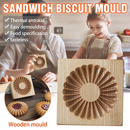 Wooden Cookie Biscuit Mold