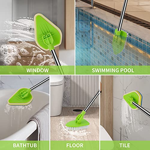 Extendable Scrub Cleaning Brush with Long Handle 35''