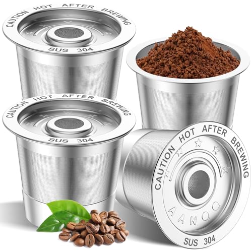 4 Pack Reusable K Cup Pods for Keurig (4 Count)