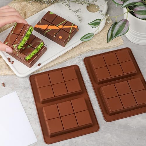 Deep Mini Sized Chocolate Bar Mold with 1 Scraper