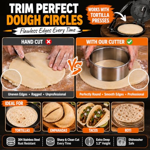 Large Round Cookie Cutter 6 PCS (6 Count)