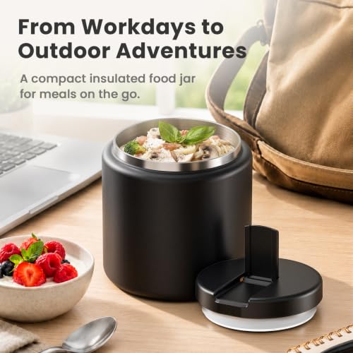 26oz Soup Thermo for Hot Food Kids with Buckle Lid Insulated Vacuum Food Jar Wide Mouth Leakproof Stainless Steel Lunch Container