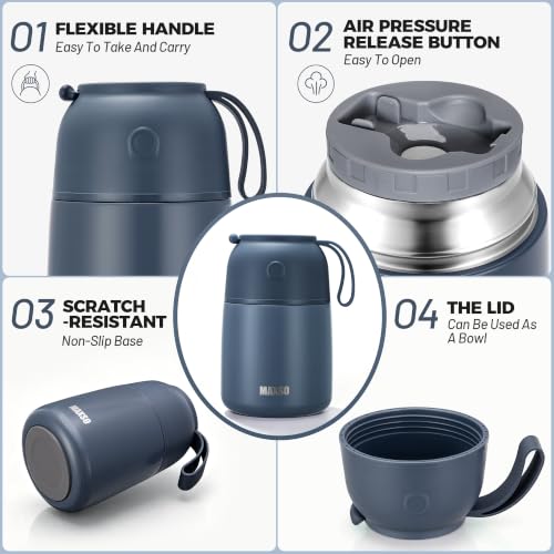 Insulated Thermo Food Jar for Hot & Cold Food for Adult