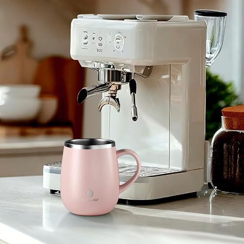 16 oz Insulated Coffee Mug with Lid and Handle