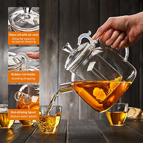 68OZ Glass Teapot
