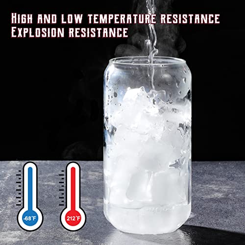 8pcs Set ] Drinking Glasses with Glass Straw (8 Count)