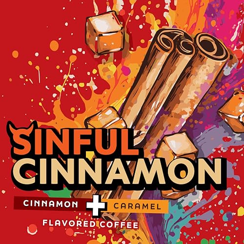 Coffee Pods Cinnamon Flavored Coffee Compatible with K Cup Brewers Including 2.0 (40 Count)