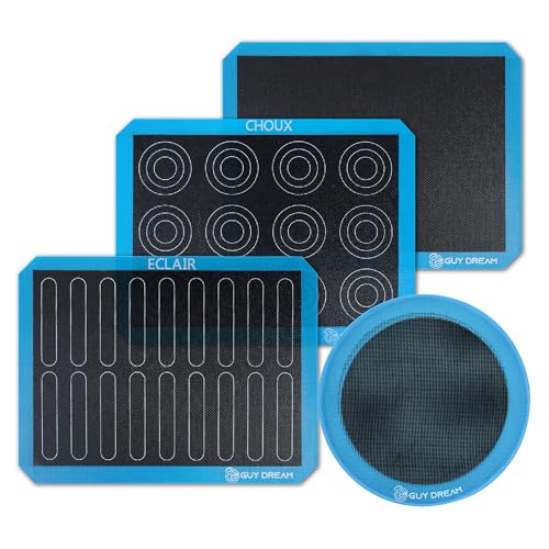 GUYDREMAT Perforated Silicone Baking Mat Set (4 Count)