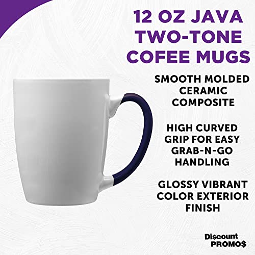 Java Two Tone Coffee Mugs 12 oz. Set of 10 (10 Count)
