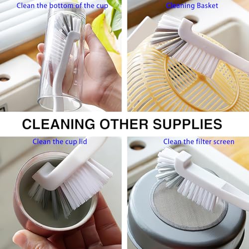 Kitchen Right Angle Scrub Grout Small Cleaning Brush（2 Pack） (2 Count)