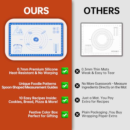 Silicone Baking Mat With 10 Recipes