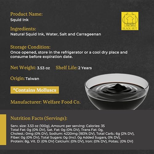 Squid Ink for Cooking (7.06 Fl Oz)