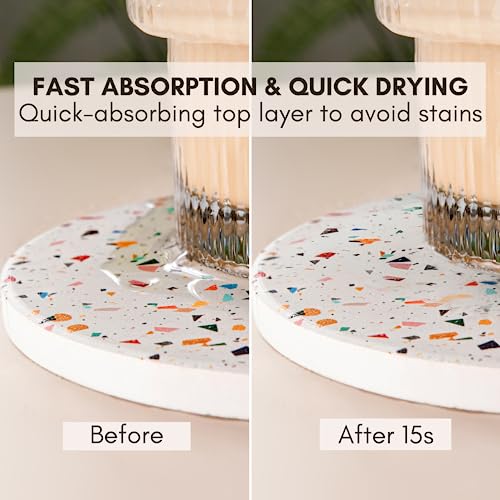 Terrazzo Coasters Set of 6 (6 Count)