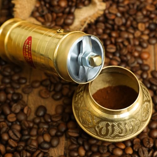 Sozen 7.6" Manual Coffee Grinder Brass