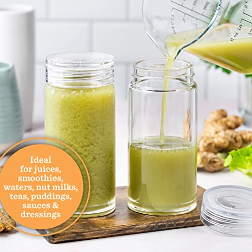 Glass Water Bottles (4 Count)