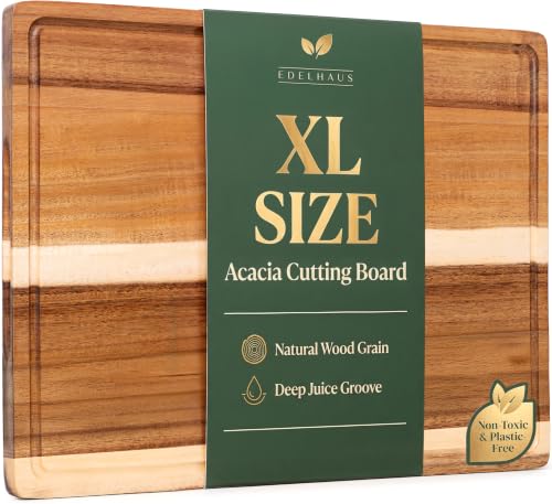 Extra Large Acacia Wood Cutting Board 17x13