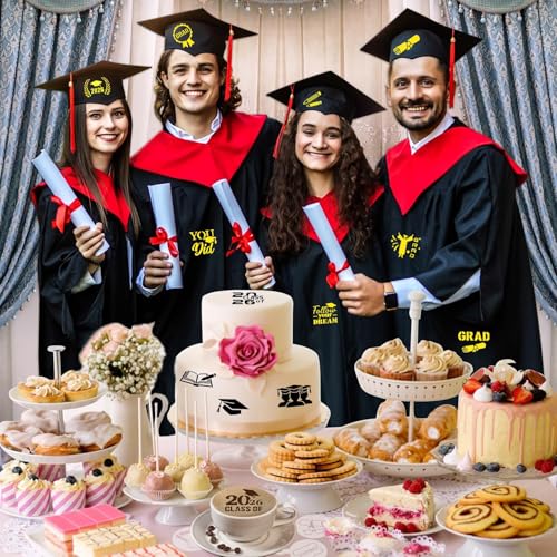 Graduation Cookie Stencils 36 Pcs Class of 2026 Reusable Templates