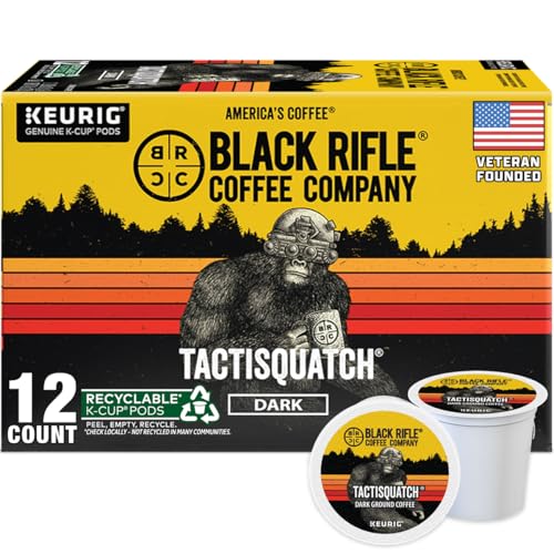 Black Rifle Coffee Dark Roast K Cup Coffee Tactisquatch 12 Count