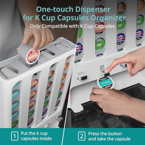K Cup Holder Creative Coffee Pods Storage Stand Vending (28 Count)