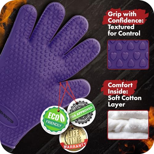 XL Silicone Smoker BBQ Gloves (2 Count)