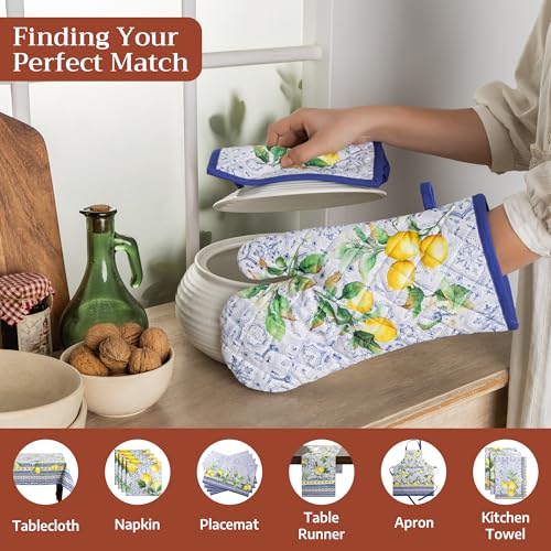 100% Cotton Oven Mitt & Pot Holder Set (2 Count)