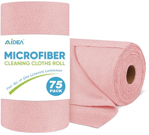 Microfiber Cleaning Cloth Roll (75 Count)