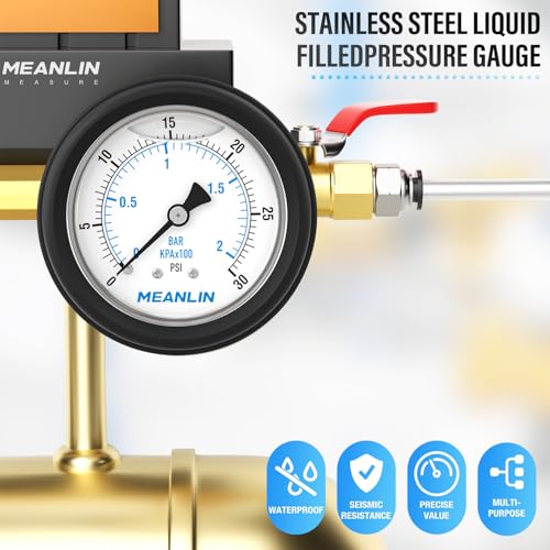 0~30Psi Stainless Steel Liquid Filled Pressure Gauge 1