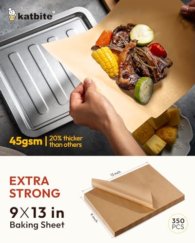 350Pcs 9x13 In Parchment Paper Sheets
