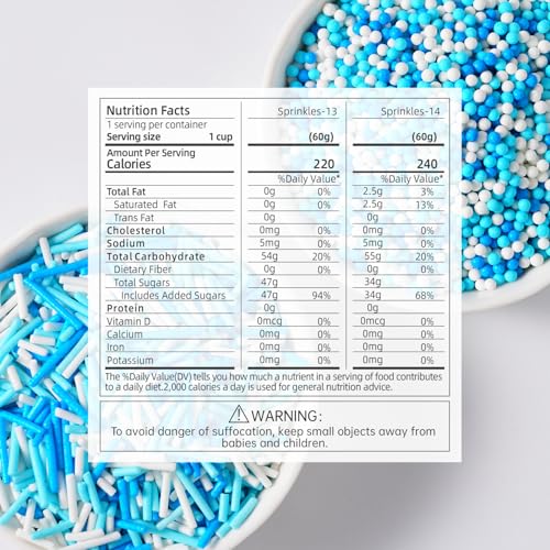 Winter Sprinkles for Cookie Decorating (4.2 Ounce)