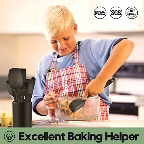 Silicone Spatula Set Food Heat Resistant Kitchen Rubber