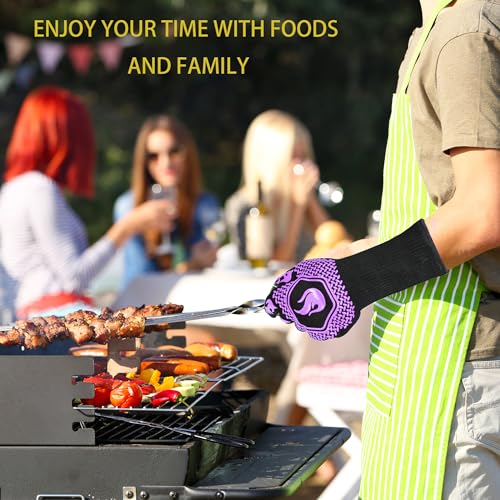 BBQ Gloves 1472F Heat Resistant Non (2 Count)