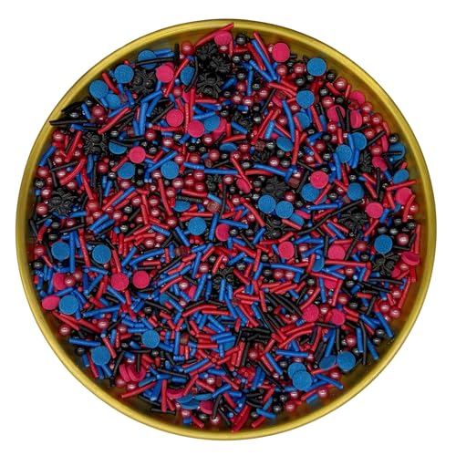 Spider Sprinkles Edible Superhero Cake Decorating Cake Decorations Cupcake Toppers Cookie Decorating Perfect for Cakes (3 Ounce)
