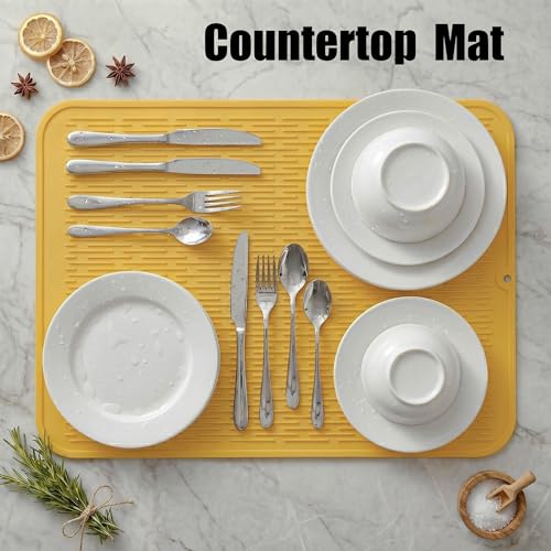 Silicone Dish Drying Mat for Multiple Usage