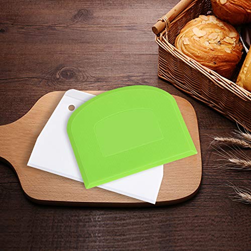 Plastic Cutting Bread Scraper Tool Pastry Knife Dough Cutter Bread Bow Bench Knife (2 Count)