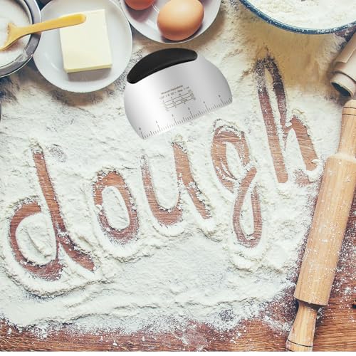 Professional Stainless Steel Dough Cutter and Scraper Combo