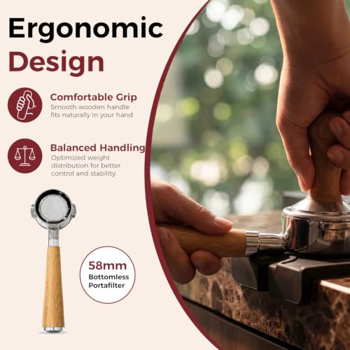 E2 Gen3 Espresso Machine with Bottomless Portafilter Combo Set (2 Count)