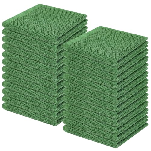 100% Cotton Waffle Weave Kitchen Dish Cloths 24 (24 Count)