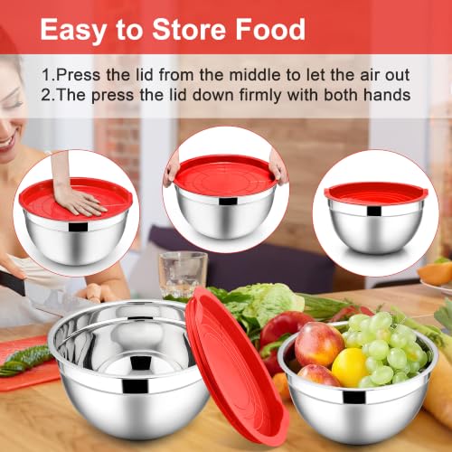 Mixing Bowls with Lids Set (3 Count)